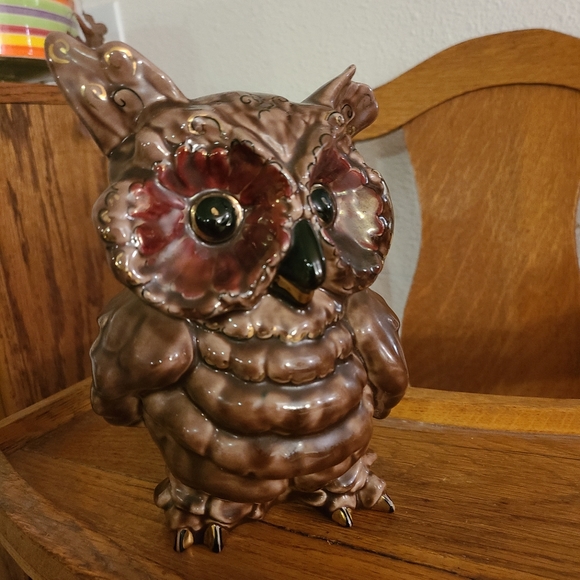 *Hoot Owl Ceramic MCM Kay Finch  Size 8"x 8" - Picture 4 of 9